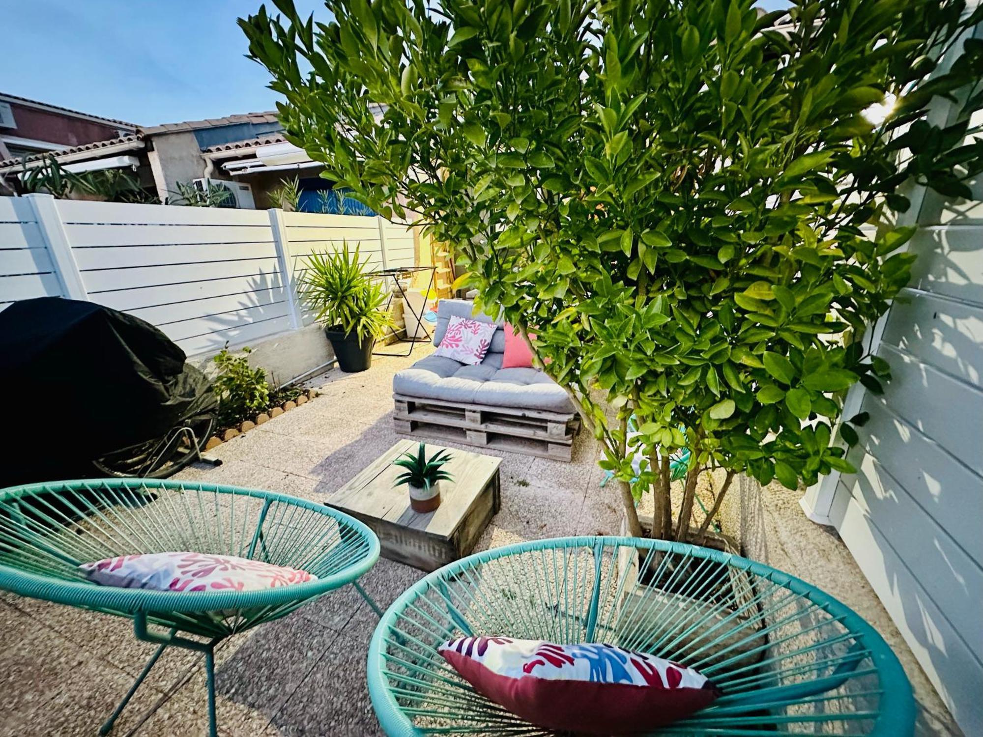Residence Le Sunset Marseillan-Plage, Entre Mer Et Lagune De Thau, Etape Velo, Famille, Couple, Vrp, Toutou Admis, Jardin, Parking Prive Gratuit, Velos, Clim, Wifi Fibre Gratuite, Commodites, Plage Et Piste Cyclable A Proximite, 6 Couchages Nous Cont מראה חיצוני תמונה